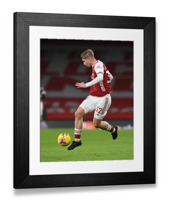 Framed Print : Emile Smith Rowe Shines: Arsenal's Triumph Over Newcastle United in Empty Emirates (2020-21) Framed Print : Emile Smith Rowe Shines: Arsenal's Triumph Over Newcastle United in Empty Emirates (2020-21)