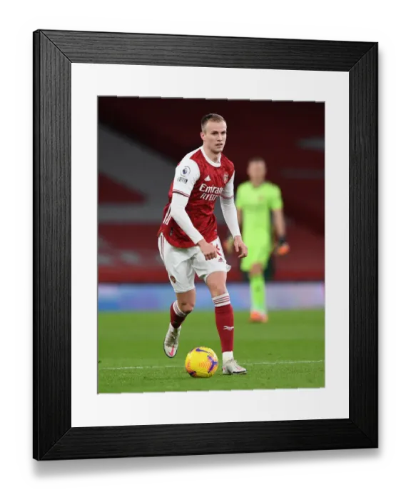 Framed Print : Arsenal vs Newcastle United: Empty Emirates Stadium Clash in the Premier League (2021)
