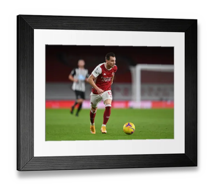 Framed Print : Arsenal vs Newcastle United: Empty Emirates Stadium Showdown - Premier League Clash Amidst Coronavirus Restrictions (January 2021)