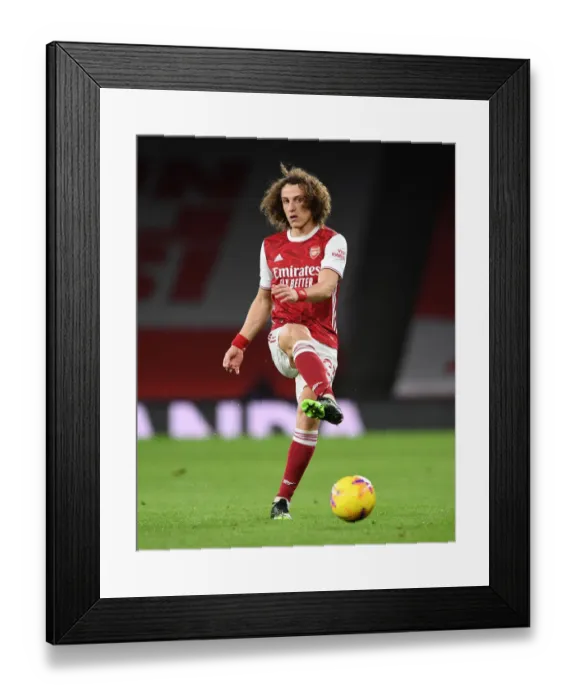 Framed Print : Arsenal's David Luiz in Action against Newcastle United at Emptied Emirates Stadium (Premier League 2020-21) Framed Print : Arsenal's David Luiz in Action against Newcastle United at Emptied Emirates Stadium (Premier League 2020-21)