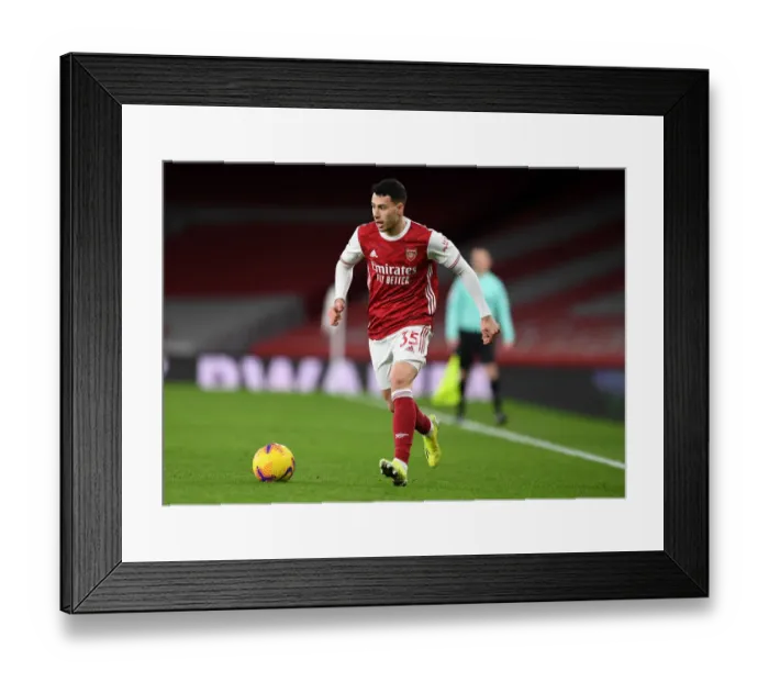 Framed Print : Martinelli Shines in Empty Emirates: Arsenal's Standout Performance Against Newcastle United (2020-21)