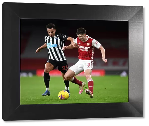 Arsenal vs Newcastle United: Tierney in Action at Empty Emirates Stadium, Premier League 2020-21