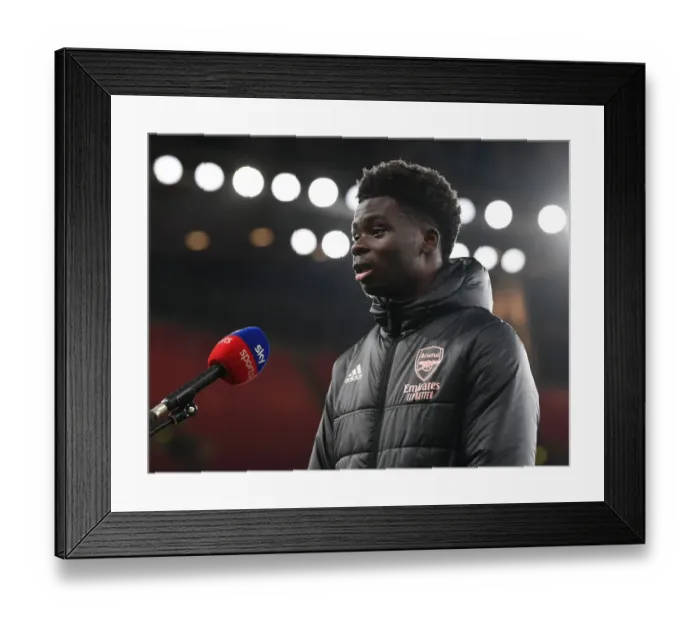 Framed Print : Arsenal's Bukayo Saka: Pre-Match Interview Amid Emirates Stadium's Closed Doors (Arsenal v Newcastle United, Premier League 2020-21) Framed Print : Arsenal's Bukayo Saka: Pre-Match Interview Amid Emirates Stadium's Closed Doors (Arsenal v Newcastle United, Premier League 2020-21)