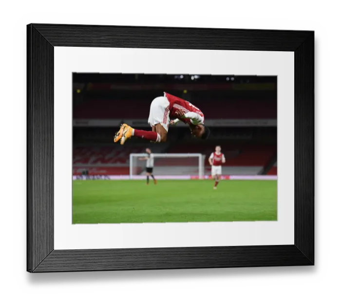 Framed Print : Aubameyang Scores First Goal of Empty-Stadium 2020-21 Arsenal Season Against Newcastle Framed Print : Aubameyang Scores First Goal of Empty-Stadium 2020-21 Arsenal Season Against Newcastle