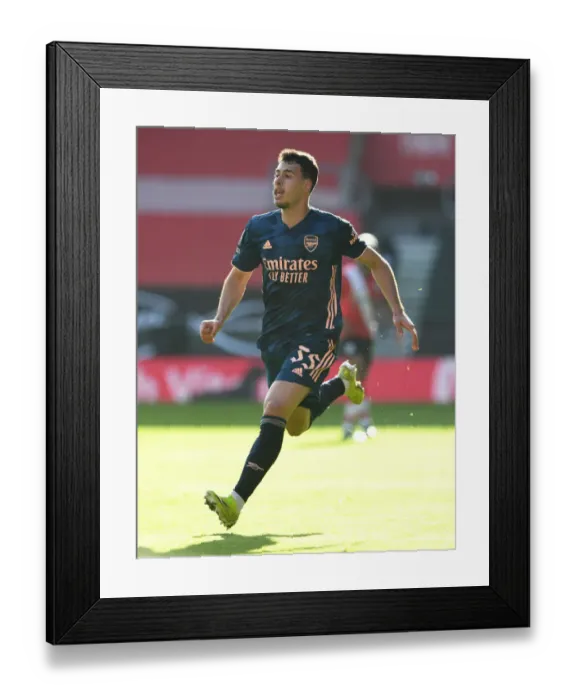 Framed Print : Martinelli's Shining Moment: Arsenal at Empty Southampton FA Cup Match, 2021