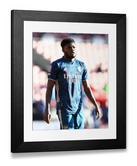 Framed Print : Thomas Partey in FA Cup Action: Arsenal vs Southampton (January 2021) - Empty Stands Framed Print : Thomas Partey in FA Cup Action: Arsenal vs Southampton (January 2021) - Empty Stands