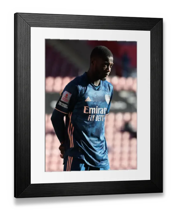 Framed Print : Pepe Shines in Empty Southampton Stadium: Arsenal's Star Performance in FA Cup 4th Round (2021) Framed Print : Pepe Shines in Empty Southampton Stadium: Arsenal's Star Performance in FA Cup 4th Round (2021)