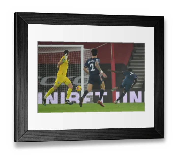 Framed Print : Bukayo Saka Scores Arsenal's Second Goal: Southampton vs Arsenal, Premier League 2021 (Behind Closed Doors) Framed Print : Bukayo Saka Scores Arsenal's Second Goal: Southampton vs Arsenal, Premier League 2021 (Behind Closed Doors)