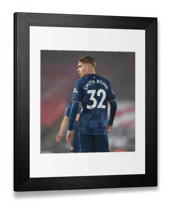 Framed Print : Emile Smith Rowe Shines in Empty St. Mary's: Arsenal's Standout Performance Against Southampton (2020-21) Framed Print : Emile Smith Rowe Shines in Empty St. Mary's: Arsenal's Standout Performance Against Southampton (2020-21)