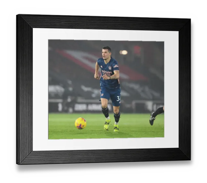 Framed Print : Granit Xhaka in Action: Arsenal at Empty Southampton Stadium - Premier League 2020-21 Framed Print : Granit Xhaka in Action: Arsenal at Empty Southampton Stadium - Premier League 2020-21