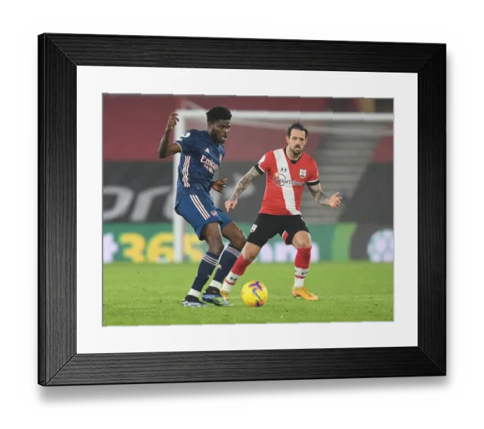 Framed Print : Thomas Partey vs. Danny Ings: A Battle in Empty St. Mary's – Southampton vs. Arsenal, Premier League 2021 Framed Print : Thomas Partey vs. Danny Ings: A Battle in Empty St. Mary's – Southampton vs. Arsenal, Premier League 2021