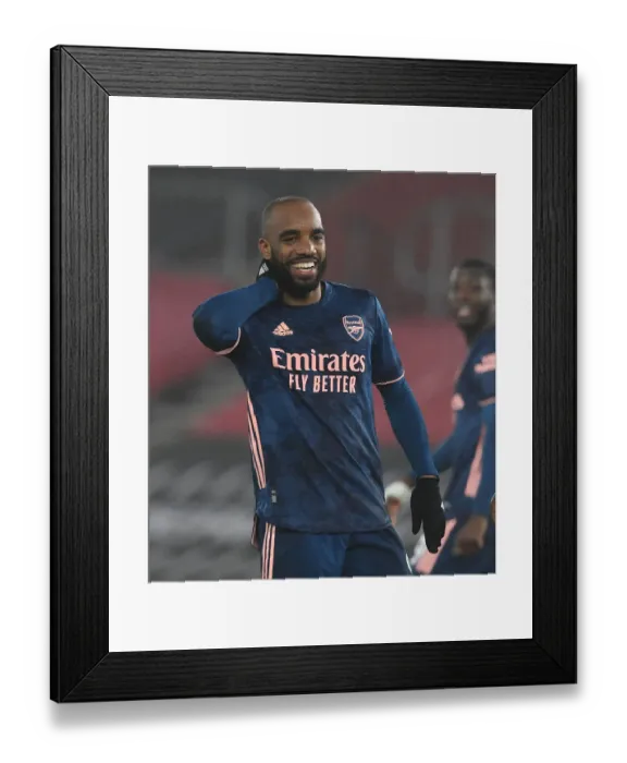 Framed Print : Alexis Lacazette's Hat-Trick: Arsenal's 3-0 Victory Over Southampton Amidst Empty St. Mary's Stadium (2020-21) Framed Print : Alexis Lacazette's Hat-Trick: Arsenal's 3-0 Victory Over Southampton Amidst Empty St. Mary's Stadium (2020-21)