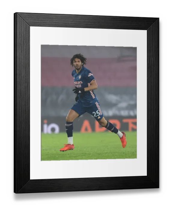 Framed Print : Arsenal's Mo Elneny in Action at Empty Southampton Stadium - Premier League 2020-21 Framed Print : Arsenal's Mo Elneny in Action at Empty Southampton Stadium - Premier League 2020-21