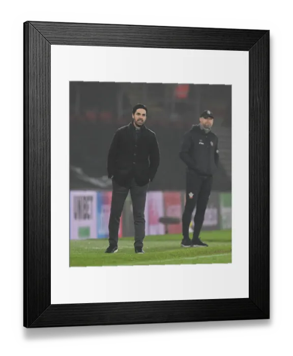 Framed Print : Arsenal's Mikel Arteta at Southampton: Premier League Clash Amidst Empty Stands (January 2021) Framed Print : Arsenal's Mikel Arteta at Southampton: Premier League Clash Amidst Empty Stands (January 2021)