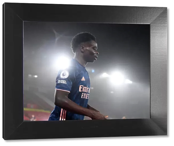 Bukayo Saka's Brilliant Performance: Arsenal Secures Premier League Victory at Empty Southampton Stadium, 2020-21