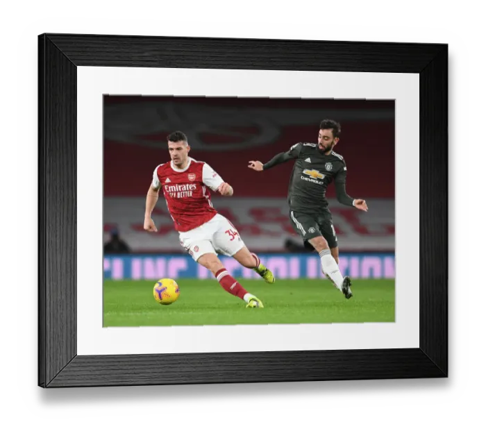Framed Print : Arsenal vs Manchester United: A Titanic Clash at Empty Emirates, January 2021 Framed Print : Arsenal vs Manchester United: A Titanic Clash at Empty Emirates, January 2021