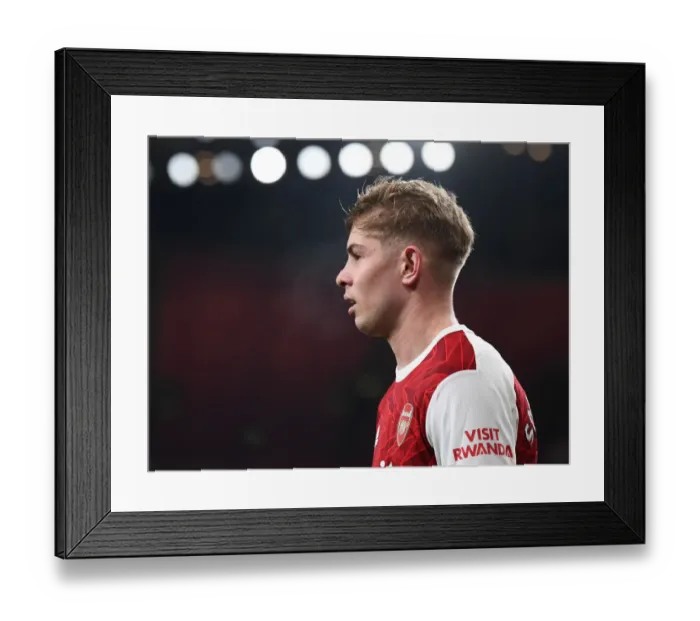 Framed Print : Emile Smith Rowe Shines: Arsenal's Brilliant Victory Over Manchester United at Empty Emirates, Premier League 2021 Framed Print : Emile Smith Rowe Shines: Arsenal's Brilliant Victory Over Manchester United at Empty Emirates, Premier League 2021