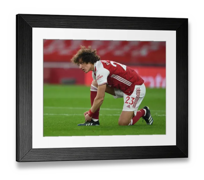 Framed Print : Arsenal's David Luiz: Pre-Match Focus at Empty Emirates Stadium Against Manchester United (Premier League 2020-21) Framed Print : Arsenal's David Luiz: Pre-Match Focus at Empty Emirates Stadium Against Manchester United (Premier League 2020-21)