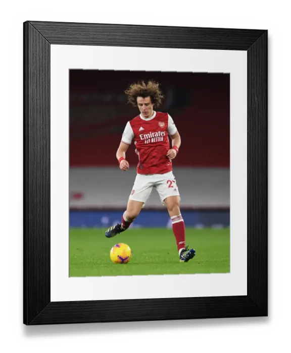Framed Print : Empty Arsenal vs Manchester United Showdown at the Ghostly Emirates Stadium (2020-21)