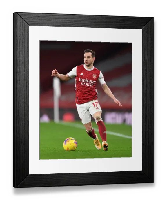 Framed Print : Empty Emirates: Arsenal vs Manchester United in Ghostly Premier League Clash (2020-21)