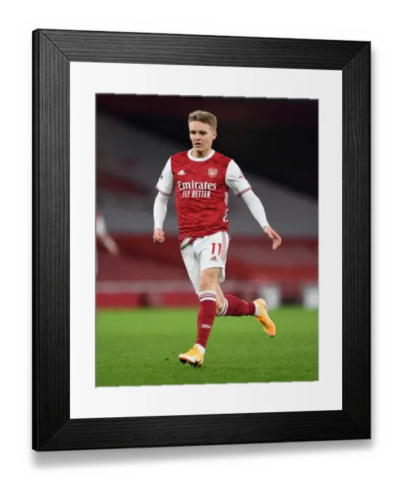 Framed Print : Ghost Game: Arsenal vs Manchester United at Empty Emirates Stadium (2020-21)