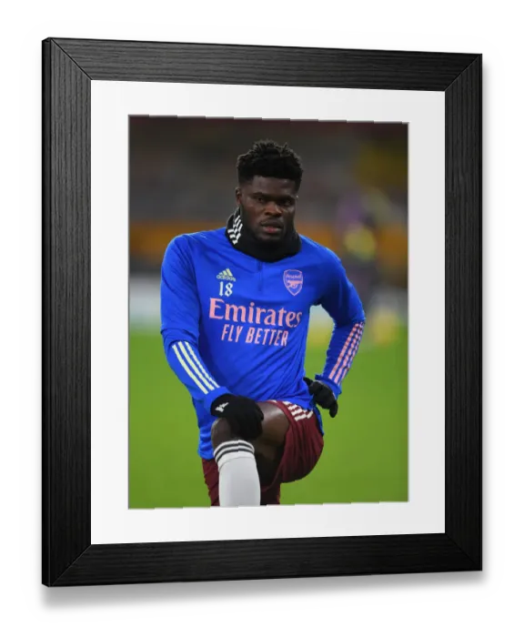 Framed Print : Arsenal's Thomas Partey Prepares for Wolverhampton Wanderers Clash in Premier League