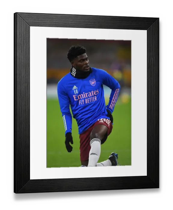 Framed Print : Thomas Partey: Arsenal's Midfielder Readies for Wolverhampton Wanderers Showdown in Premier League