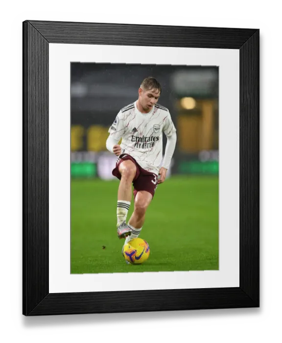 Framed Print : Emile Smith Rowe's Star Turn: Arsenal's Premier League Triumph over Wolverhampton Wanderers