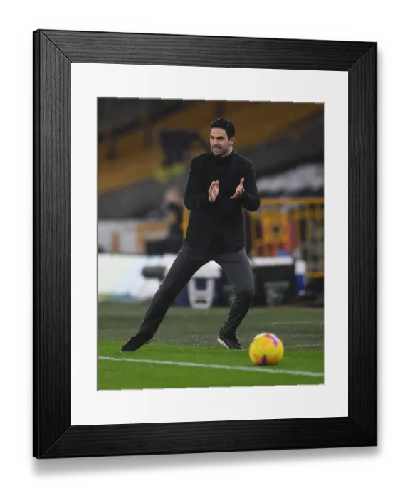Framed Print : Mikel Arteta Leads Arsenal in Premier League Battle against Wolverhampton Wanderers (2020-21) Framed Print : Mikel Arteta Leads Arsenal in Premier League Battle against Wolverhampton Wanderers (2020-21)