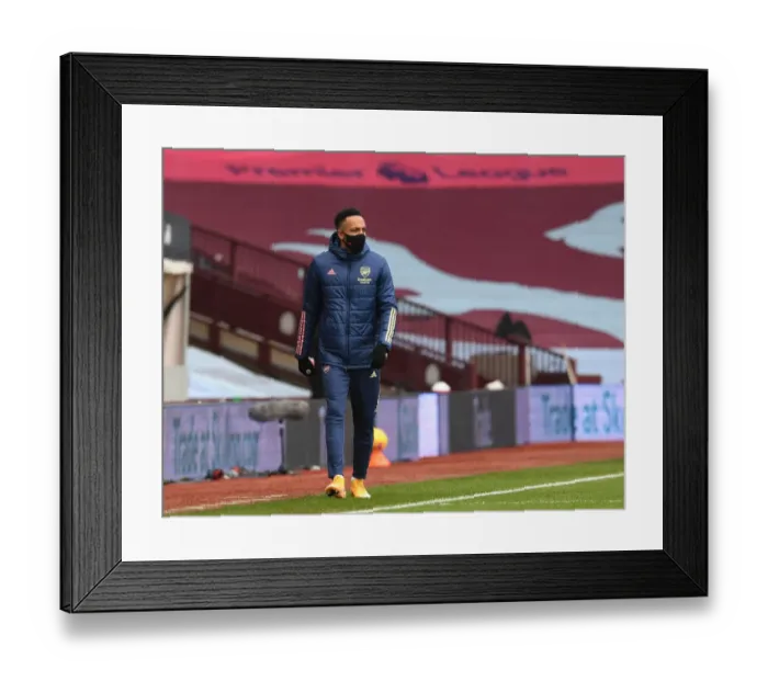 Framed Print : Aubameyang Departs: Aston Villa vs. Arsenal, Premier League 2020-21