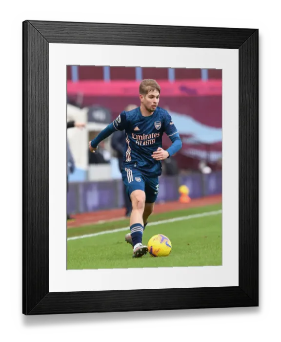 Framed Print : Emile Smith Rowe Shines: Astonishing Performance Against Aston Villa in Premier League 2021 Framed Print : Emile Smith Rowe Shines: Astonishing Performance Against Aston Villa in Premier League 2021
