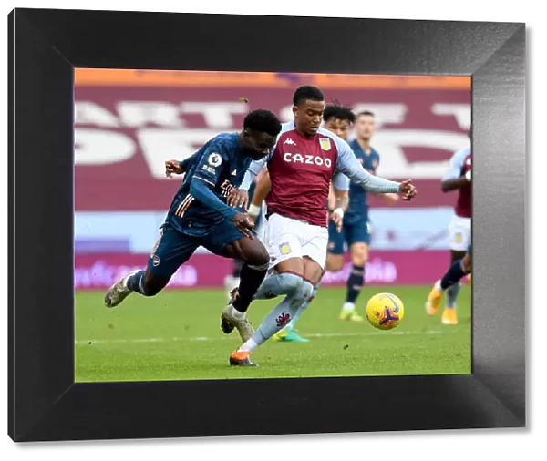 Aston Villa vs. Arsenal: Bukayo Saka Fouled by Ezri Konsa - Premier League 2020-21