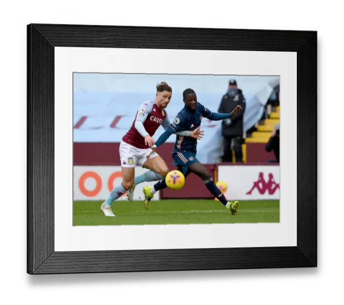 Framed Print : Pepe vs. Cash: A Football Showdown at Villa Park - Arsenal vs. Aston Villa, Premier League 2020-21 Framed Print : Pepe vs. Cash: A Football Showdown at Villa Park - Arsenal vs. Aston Villa, Premier League 2020-21
