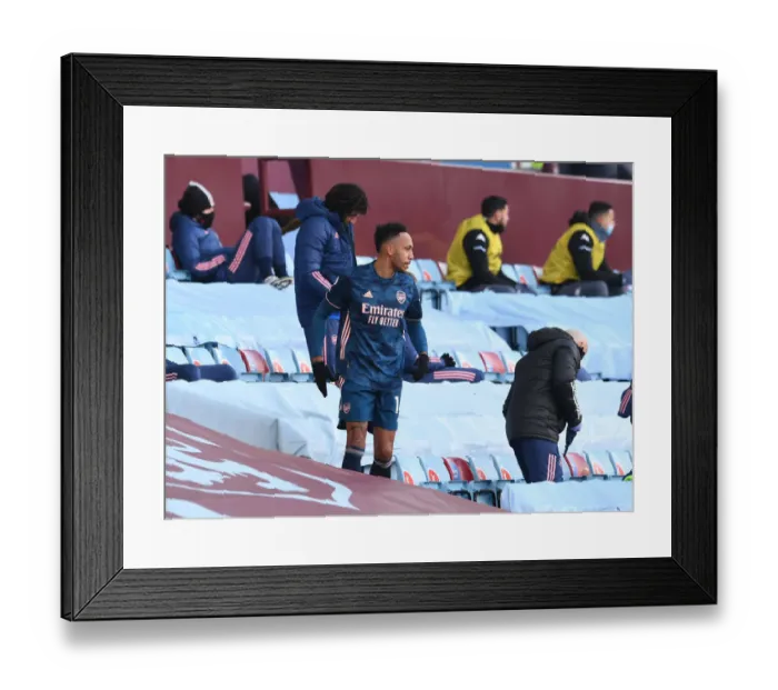 Framed Print : Aubameyang's Arrival: Aston Villa vs. Arsenal, Premier League 2020-21 Framed Print : Aubameyang's Arrival: Aston Villa vs. Arsenal, Premier League 2020-21