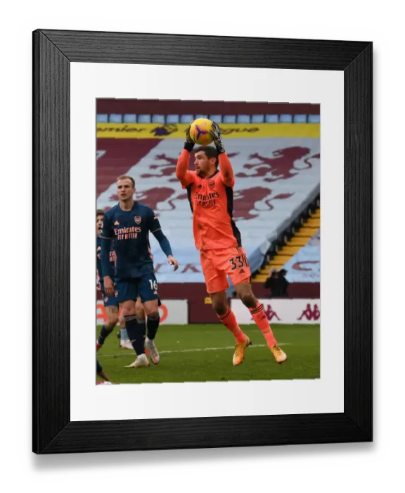 Framed Print : Arsenal's Mat Ryan in Action against Aston Villa in Premier League Clash Framed Print : Arsenal's Mat Ryan in Action against Aston Villa in Premier League Clash