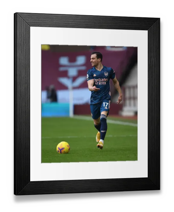 Framed Print : Arsenal's Cedric Faces Aston Villa in Empty Villa Park, Premier League 2021 Framed Print : Arsenal's Cedric Faces Aston Villa in Empty Villa Park, Premier League 2021