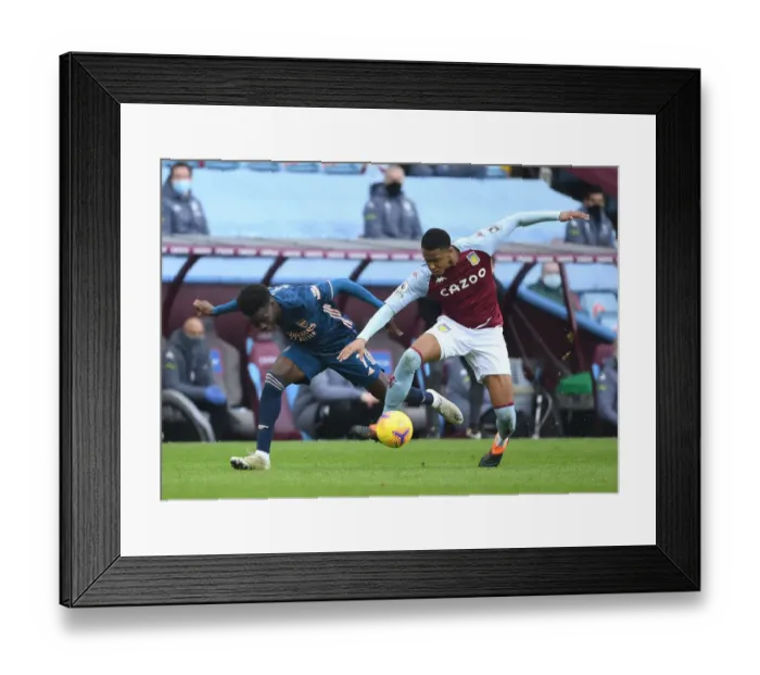 Framed Print : Bukayo Saka Foul by Ezri Konsa: Aston Villa vs Arsenal (Premier League 2021) Framed Print : Bukayo Saka Foul by Ezri Konsa: Aston Villa vs Arsenal (Premier League 2021)