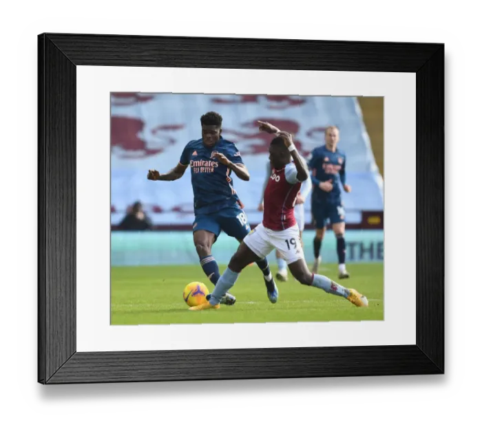Framed Print : Thomas Partey Breaks Past Nakamba: Aston Villa vs. Arsenal, Premier League 2021 (Behind Closed Doors) Framed Print : Thomas Partey Breaks Past Nakamba: Aston Villa vs. Arsenal, Premier League 2021 (Behind Closed Doors)