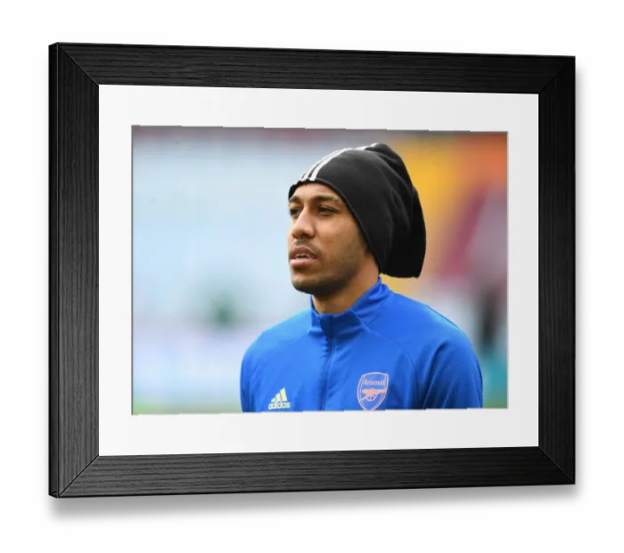 Framed Print : Arsenal's Aubameyang Prepares for Aston Villa Clash in Empty Villa Park (Aston Villa vs Arsenal, 2021-22 Premier League) Framed Print : Arsenal's Aubameyang Prepares for Aston Villa Clash in Empty Villa Park (Aston Villa vs Arsenal, 2021-22 Premier League)