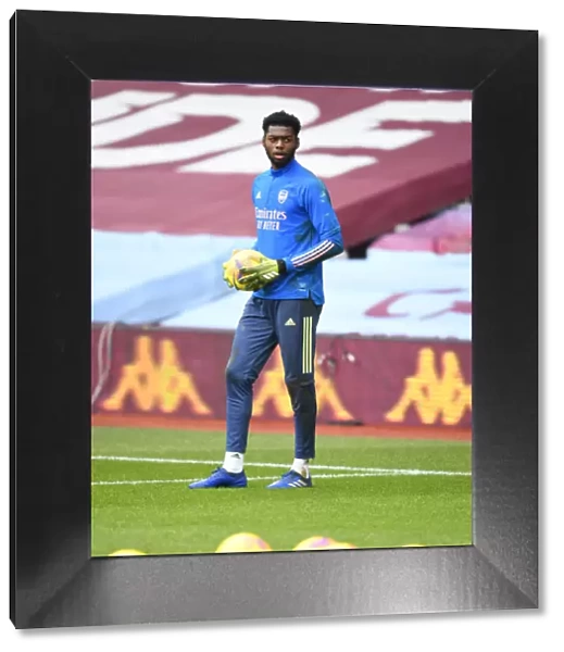 Arsenal's Arthur Okonkwo at Empty Villa Park: Aston Villa vs Arsenal, Premier League 2021