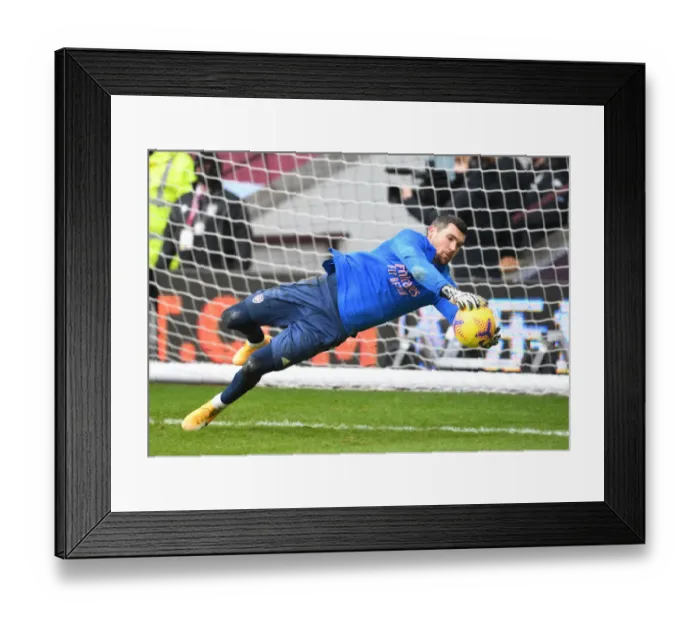 Framed Print : Arsenal's Mat Ryan in Action at Empty Villa Park: Premier League 2021 Framed Print : Arsenal's Mat Ryan in Action at Empty Villa Park: Premier League 2021