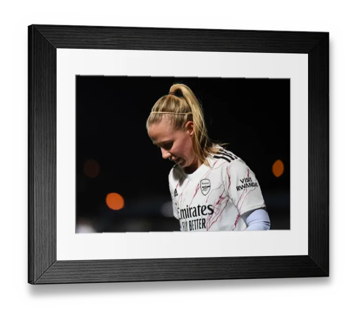 Framed Print : Clash of Talents: Beth Mead in Action - Chelsea Women vs. Arsenal Women, FA WSL 2021