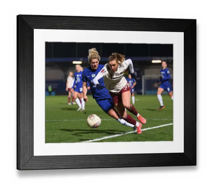 Framed Print : Clash of Titans: Chelsea Women vs. Arsenal Women - FA WSL Showdown