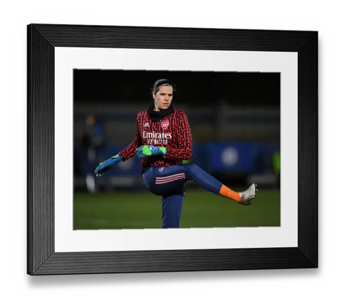 Framed Print : Arsenal Women's Lydia Williams Prepares for Chelsea Showdown in FA WSL Clash Framed Print : Arsenal Women's Lydia Williams Prepares for Chelsea Showdown in FA WSL Clash