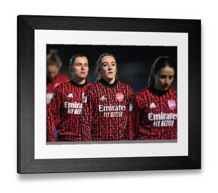 Framed Print : FA WSL Showdown: Arsenal Women vs. Chelsea - A Titanic Battle on the Football Field