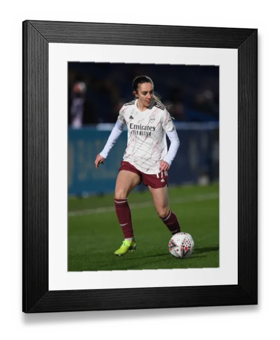 Framed Print : Arsenal's Lisa Evans Faces Off Against Chelsea Women in FA WSL Showdown