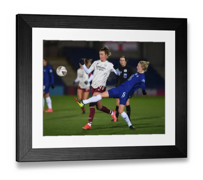 Framed Print : Clash of Titans: Chelsea Women vs. Arsenal Women - FA WSL Showdown