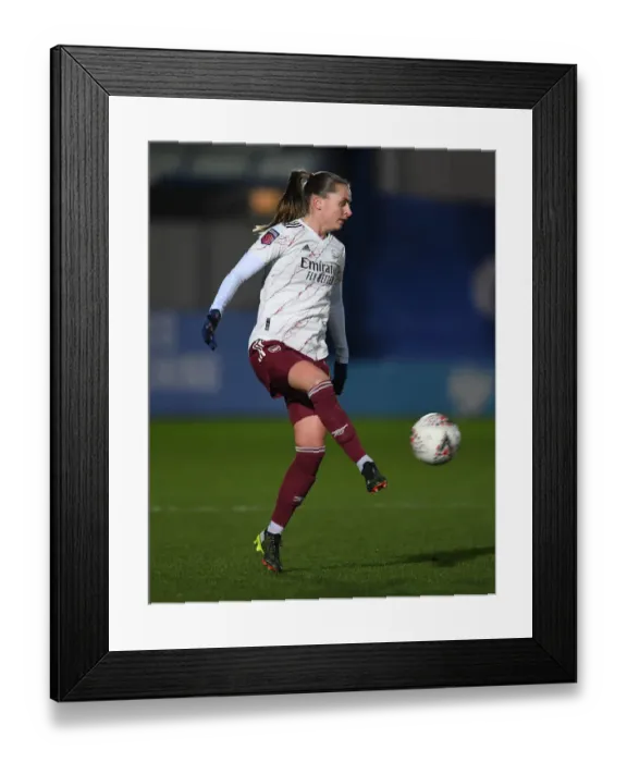 Framed Print : Arsenal's Noelle Maritz Faces Off Against Chelsea Women in FA WSL Clash