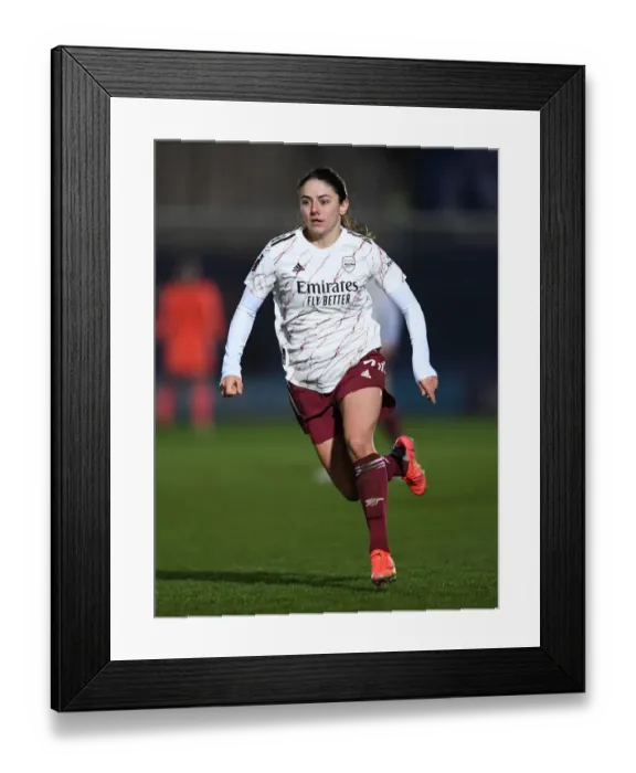 Framed Print : Arsenal's Danielle van de Donk in Action against Chelsea Women in FA WSL Clash