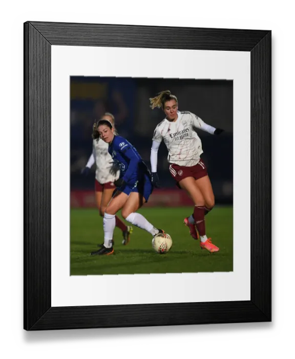 Framed Print : Jill Roord vs. Melanie Leupold: Intense Battle in Chelsea Women vs. Arsenal Women FA WSL Match Framed Print : Jill Roord vs. Melanie Leupold: Intense Battle in Chelsea Women vs. Arsenal Women FA WSL Match